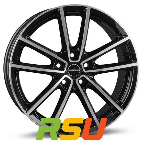 Borbet black polished glossy - black,