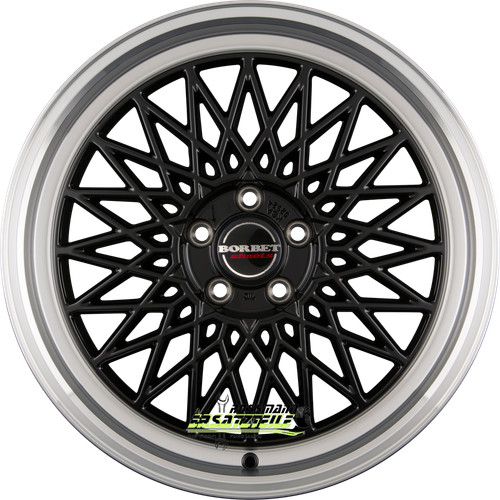 Borbet black rim - b, polished