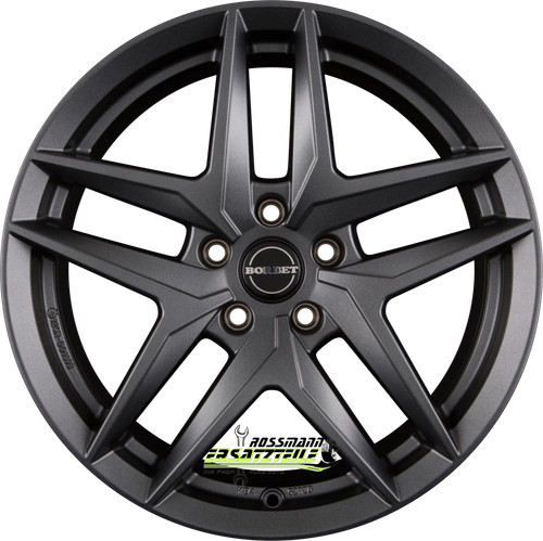 Borbet dark grey matt - grey, 7.5x18
