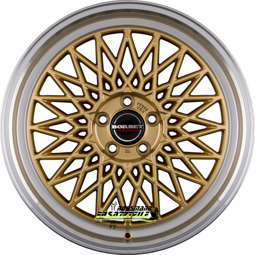 Borbet gold rim - 4x, polished