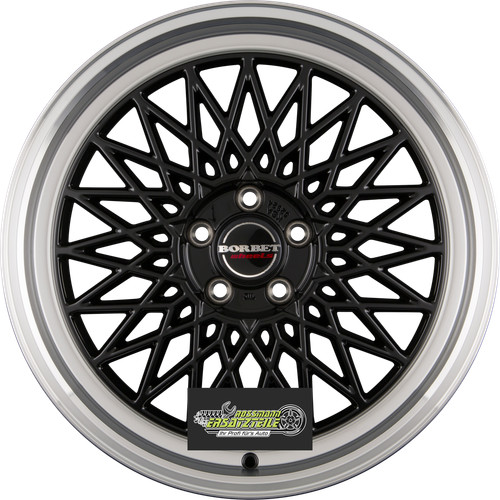 Borbet black rim polished - b,